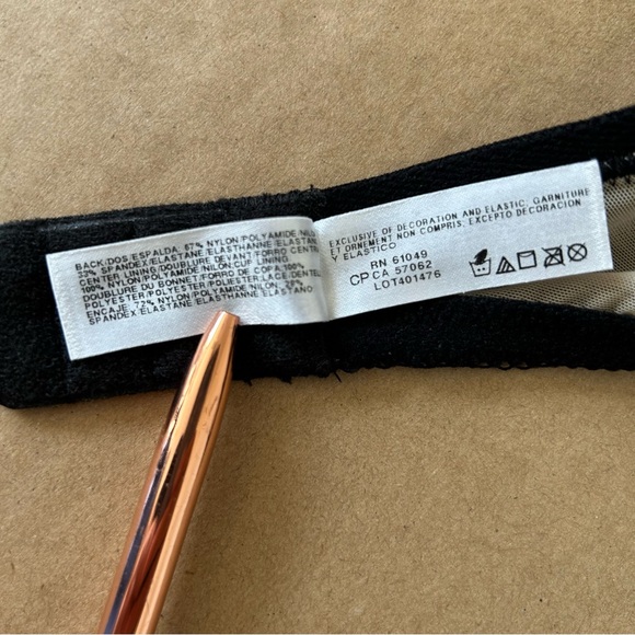 Wacoal Bra 32D Finesse Molded Underwire T-Shirt Bra Lingerie Black Lace 853201 - Picture 8 of 10